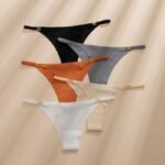 Seductive Scalloped Floral Lace Waist Thong Lingerie - Multi-Color Pack